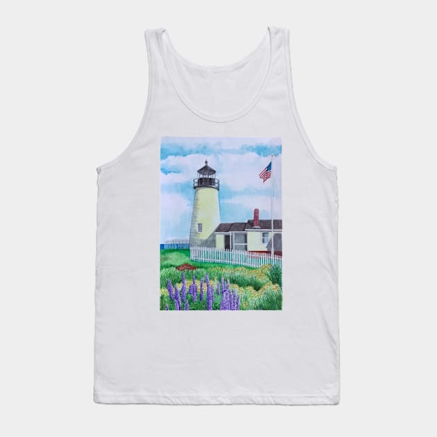 New England Lighthouse Tank Top by ScarabMotorsports